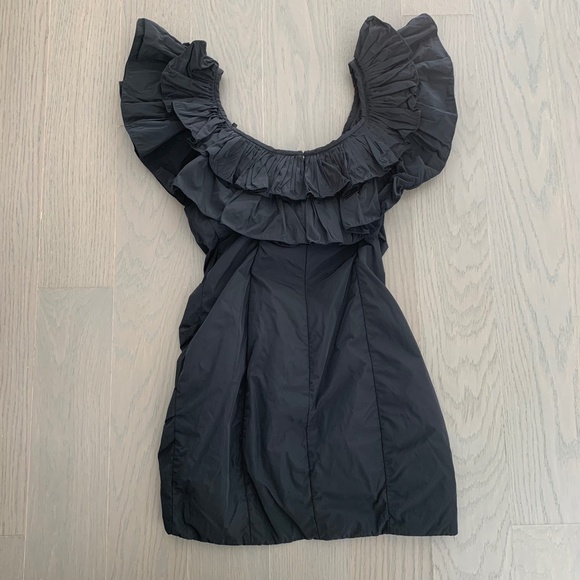 Alexis Black Asymmetrical One Shoulder Mini Dress - Picture 6 of 8